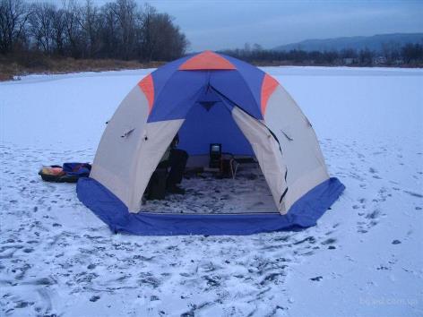 палатка с местом для обогревателя